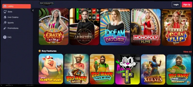 Incognito casino bonus 450% upp till 1 500 €