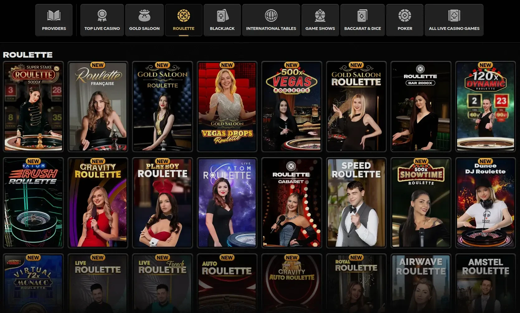 Incognito casino spelupplevelse